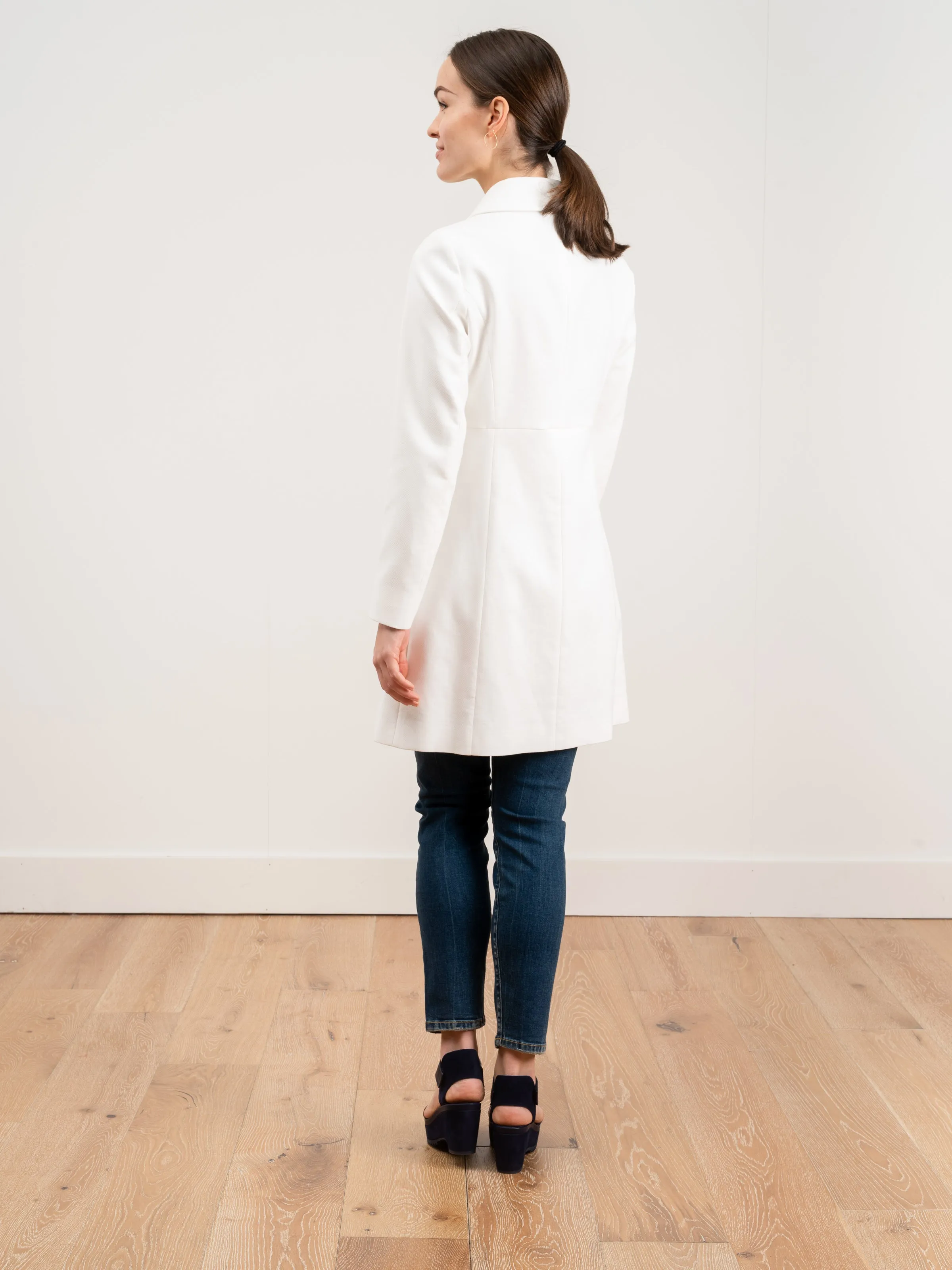 cotton fitted coat