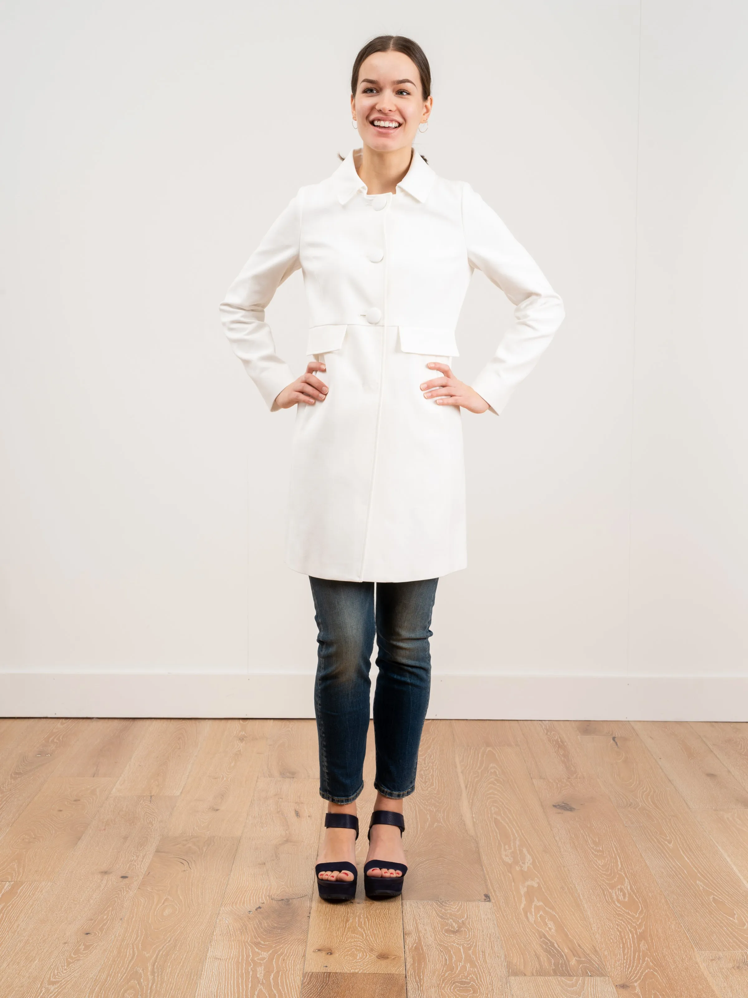 cotton fitted coat