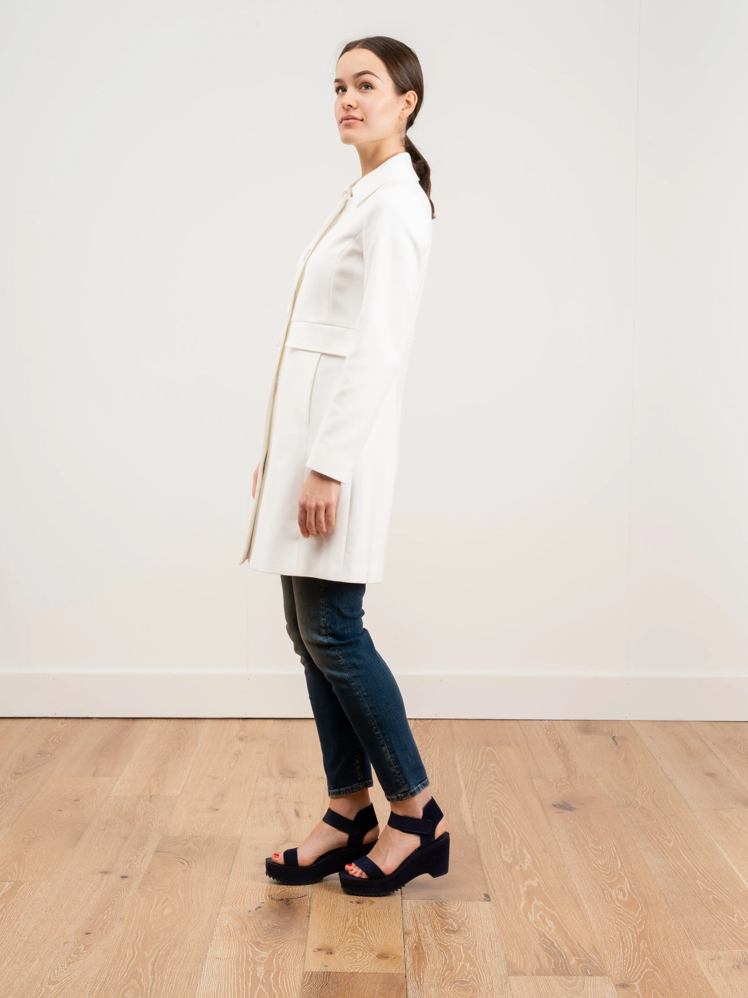 cotton fitted coat