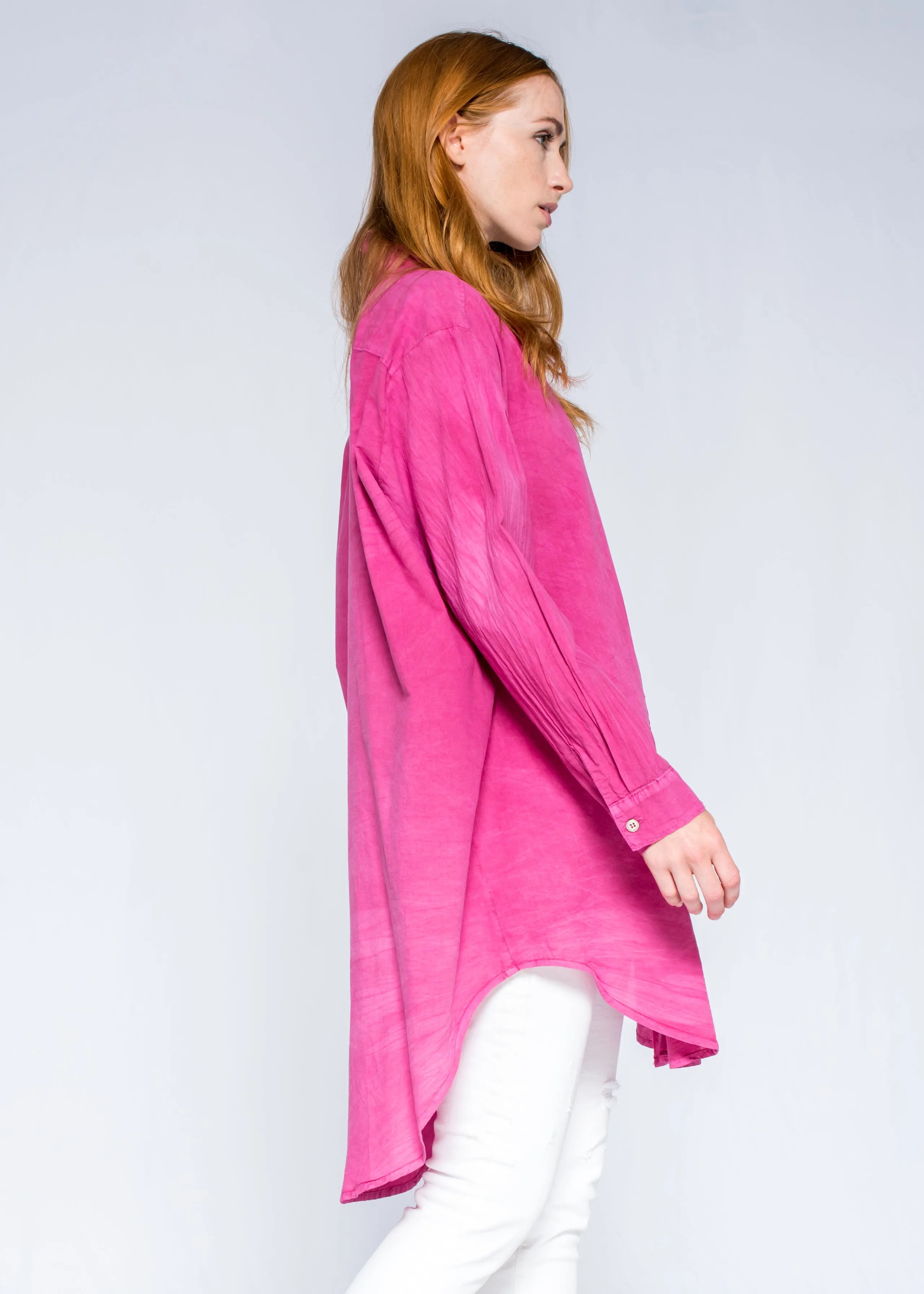 Cotton Poplin Duster Shirt L/S