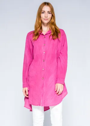 Cotton Poplin Duster Shirt L/S