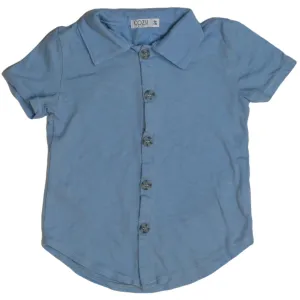 Cozii- S/S BUTTON SHIRT (sky blue)