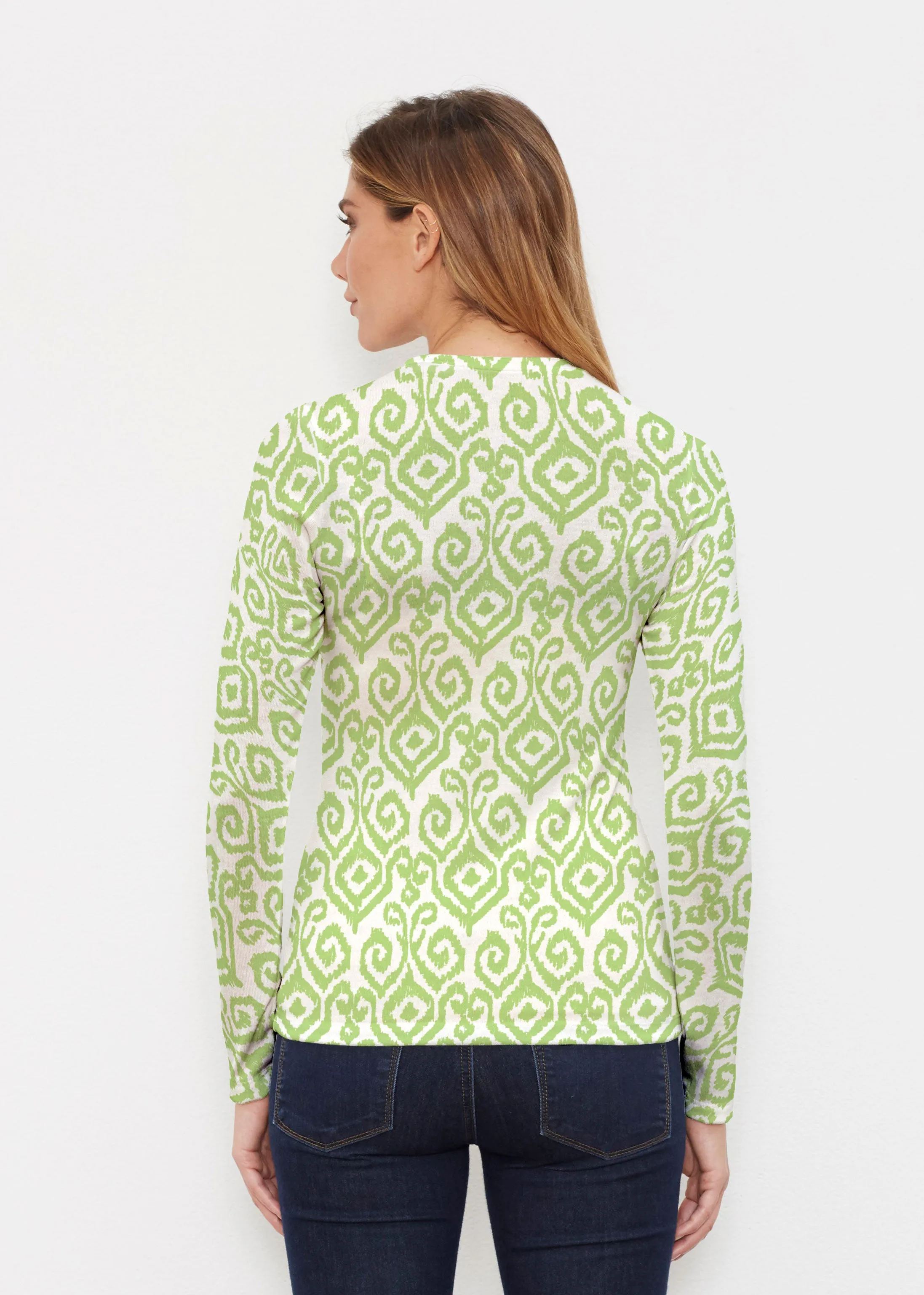 Crayola Aqua- Lime (8029) ~ Butterknit Long Sleeve Crew Top