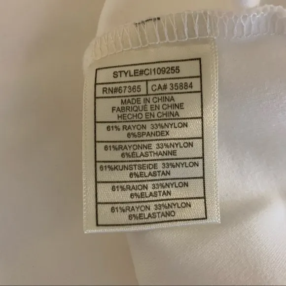 Cupcakes &amp; Cashmere Jann Pencil Skirt White L