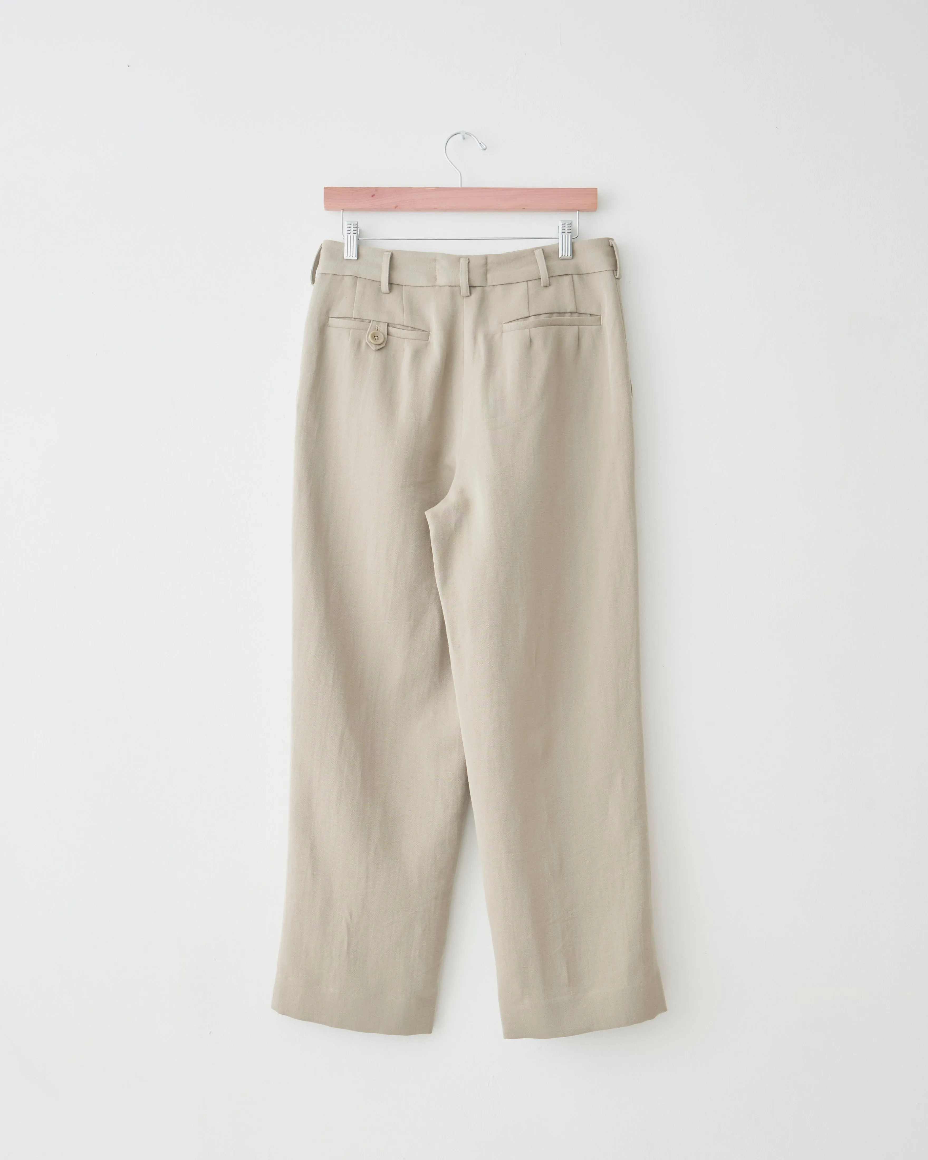 Curve Seam Trousers, Sage Green