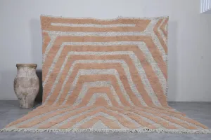 Custom Berber rug Peach - Handmade Beni ourain rug - Morocco rug