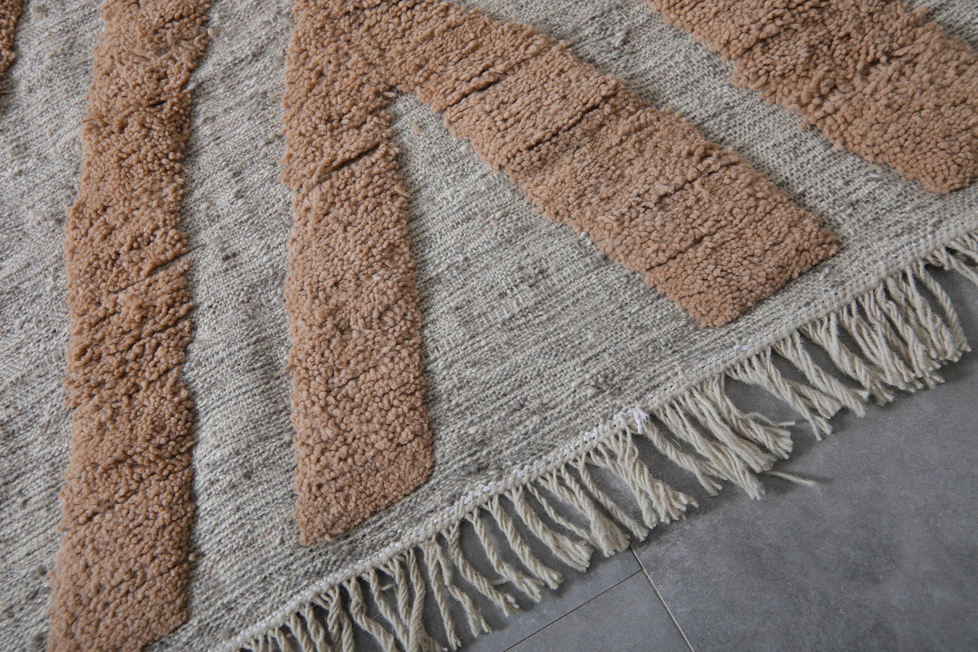 Custom Berber rug Peach - Handmade Beni ourain rug - Morocco rug