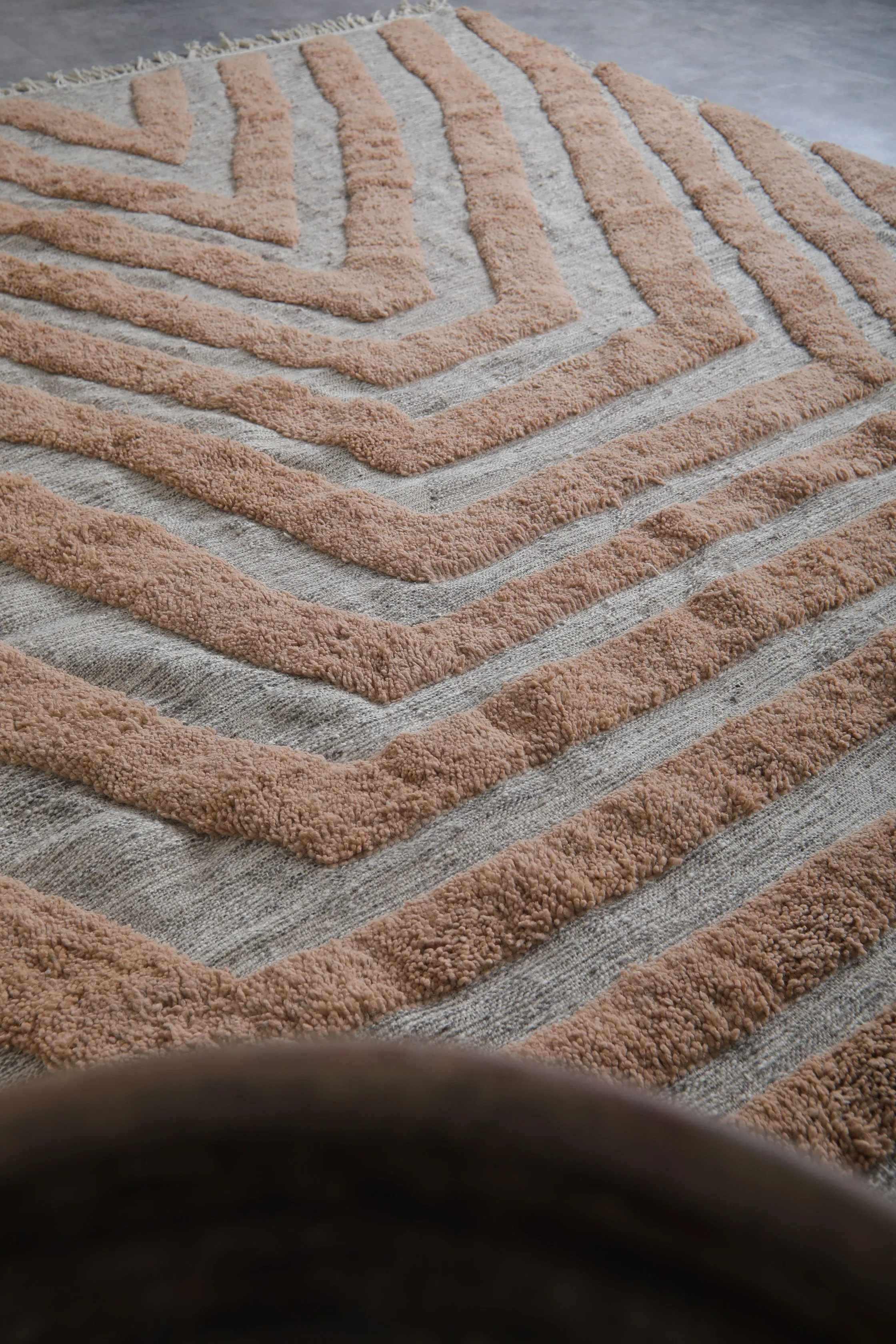 Custom Berber rug Peach - Handmade Beni ourain rug - Morocco rug