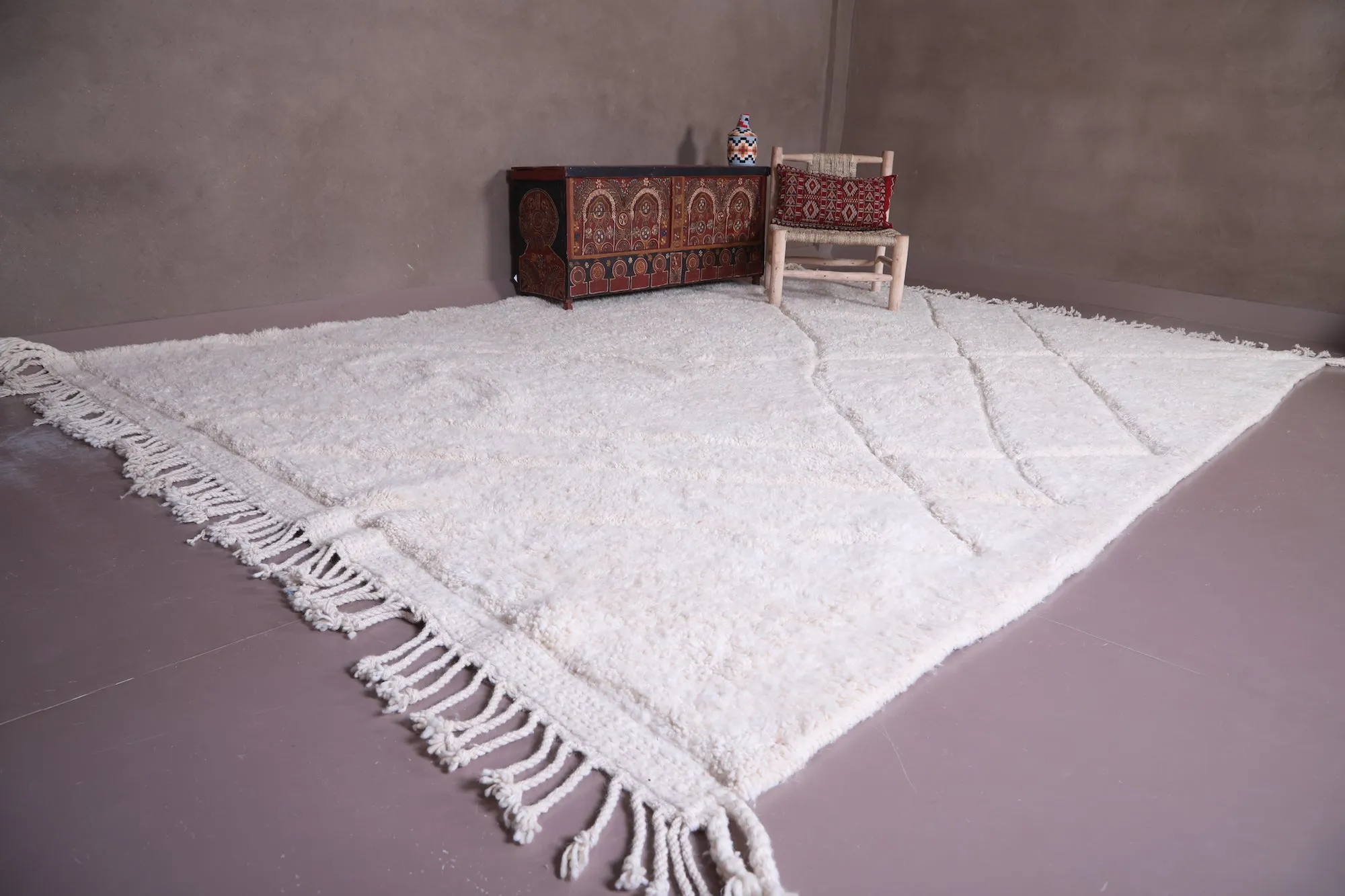 Custom Moroccan rug - beni ourain wool carpet - Wool rug