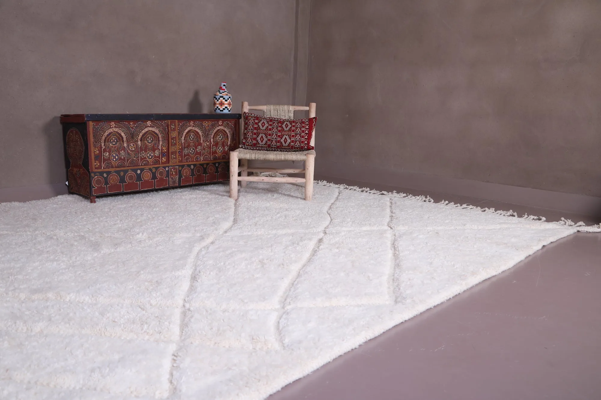 Custom Moroccan rug - beni ourain wool carpet - Wool rug