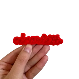 Custom Word Patch - Red on Red