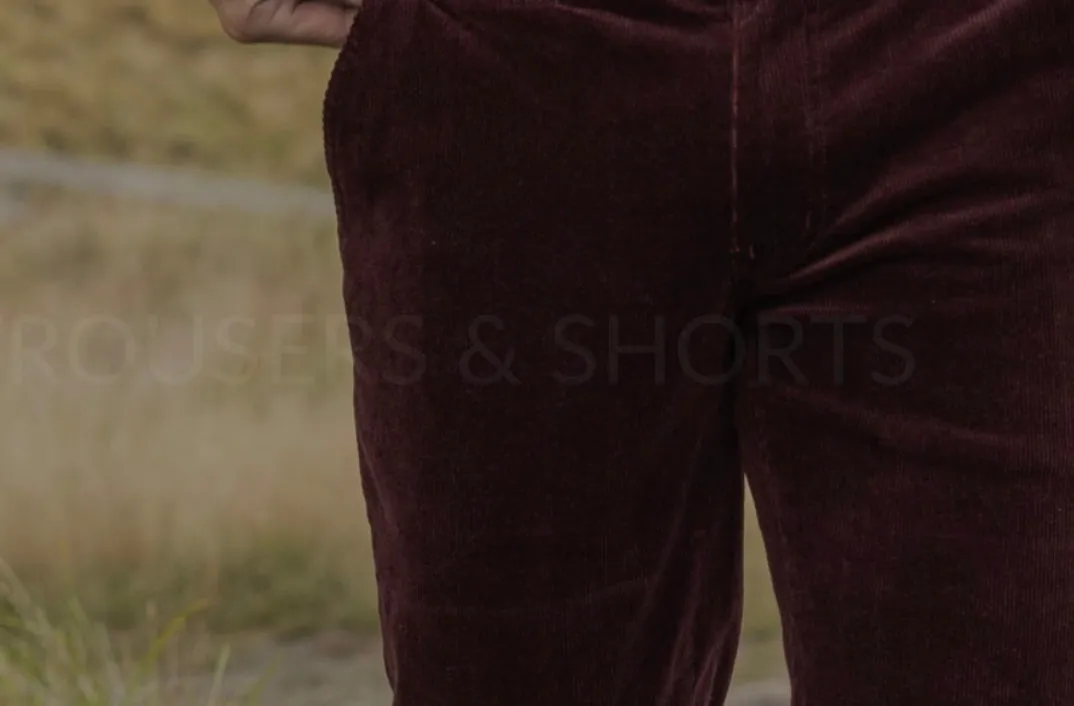 CUT HASTIN CORD TROUSER