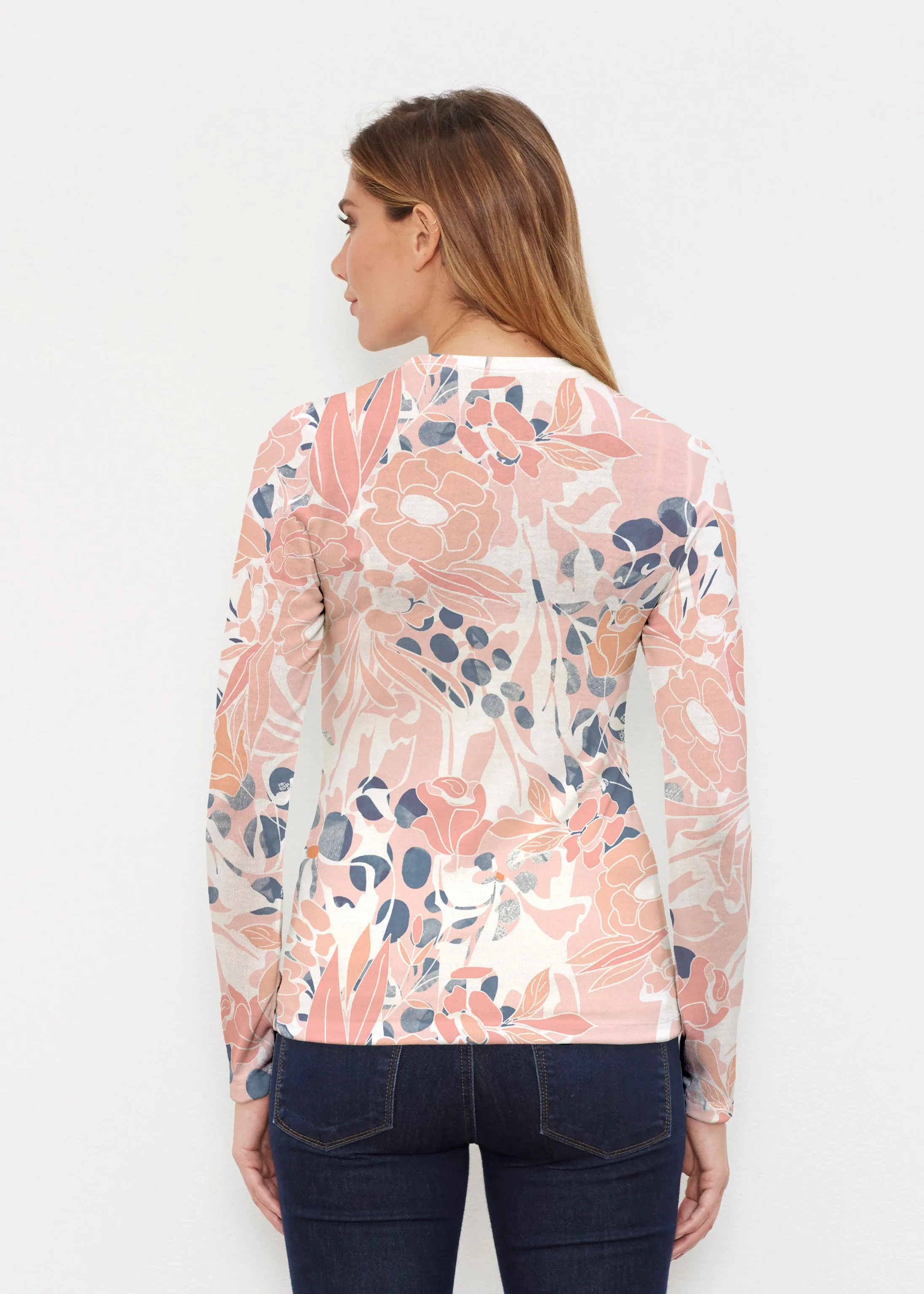 Daydream Florals (7805) ~ Butterknit Long Sleeve Crew Top