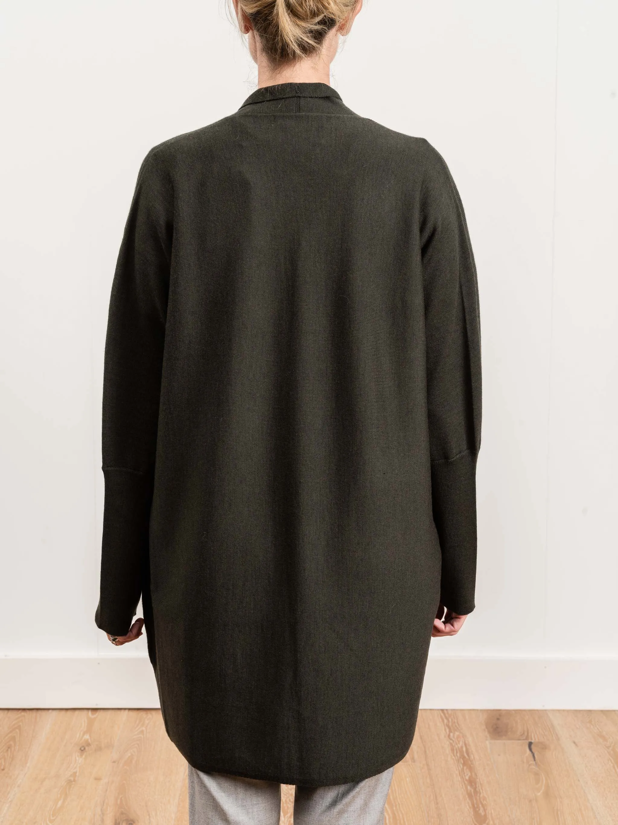demi shawl cardi - army