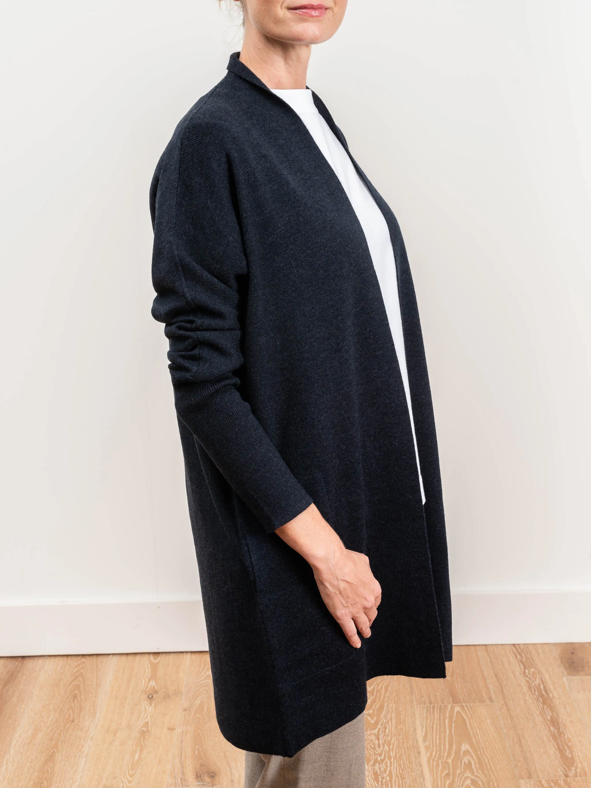demi shawl cardi - ink