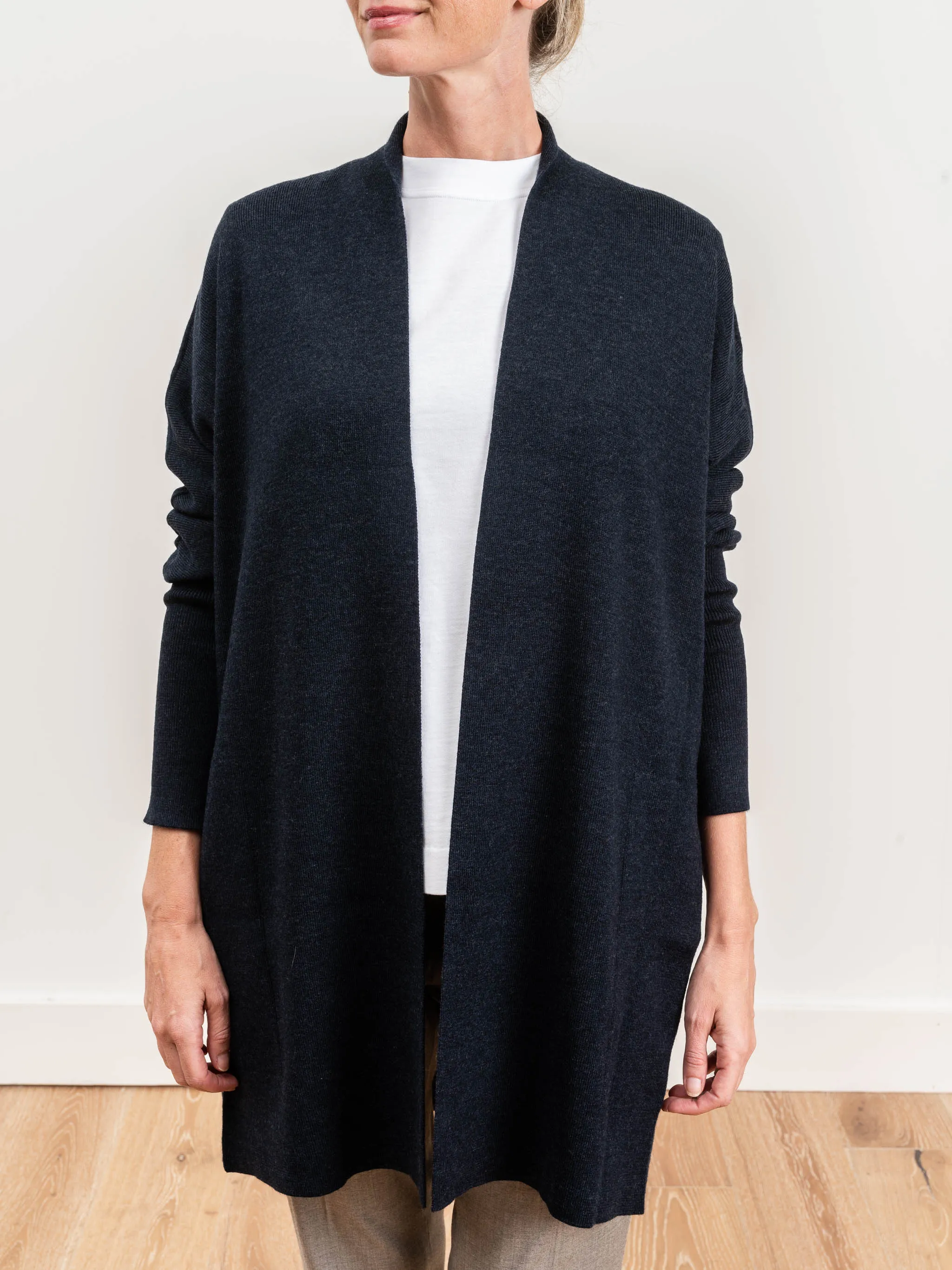 demi shawl cardi - ink