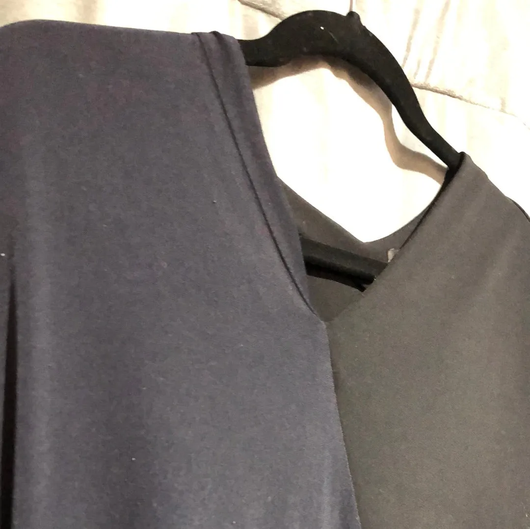 Demoo Parkchoonmoo Sleeveless Navy and Black Stretch Dress