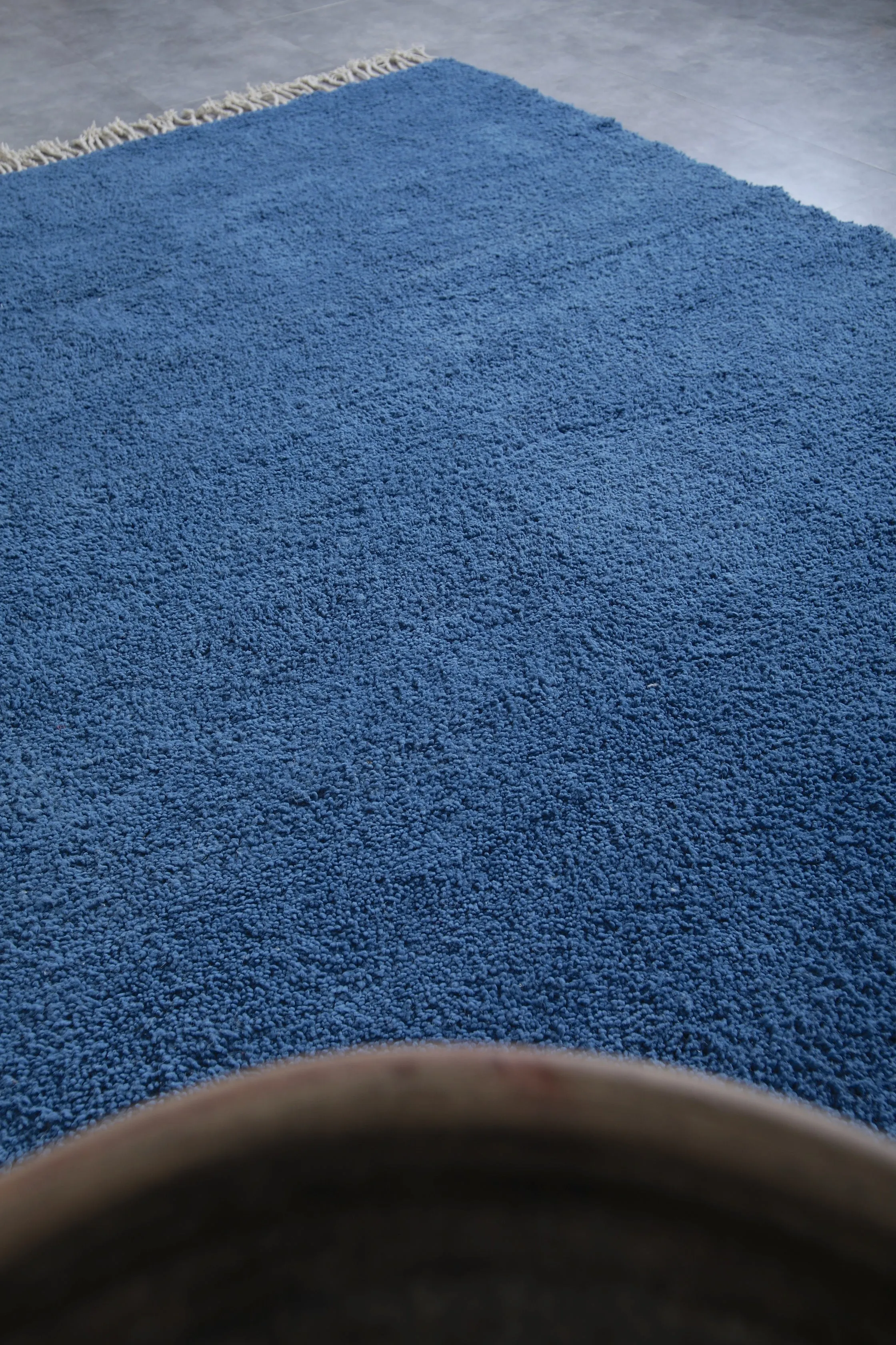 Denim Moroccan rug - Contemporary rug - Custom Wool rug