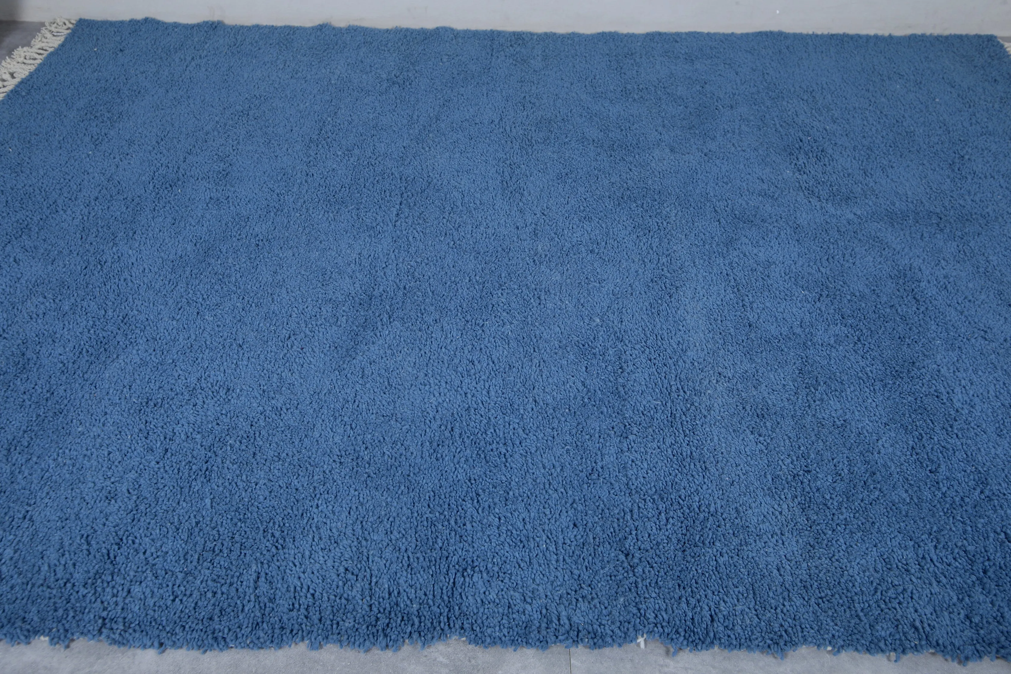 Denim Moroccan rug - Contemporary rug - Custom Wool rug
