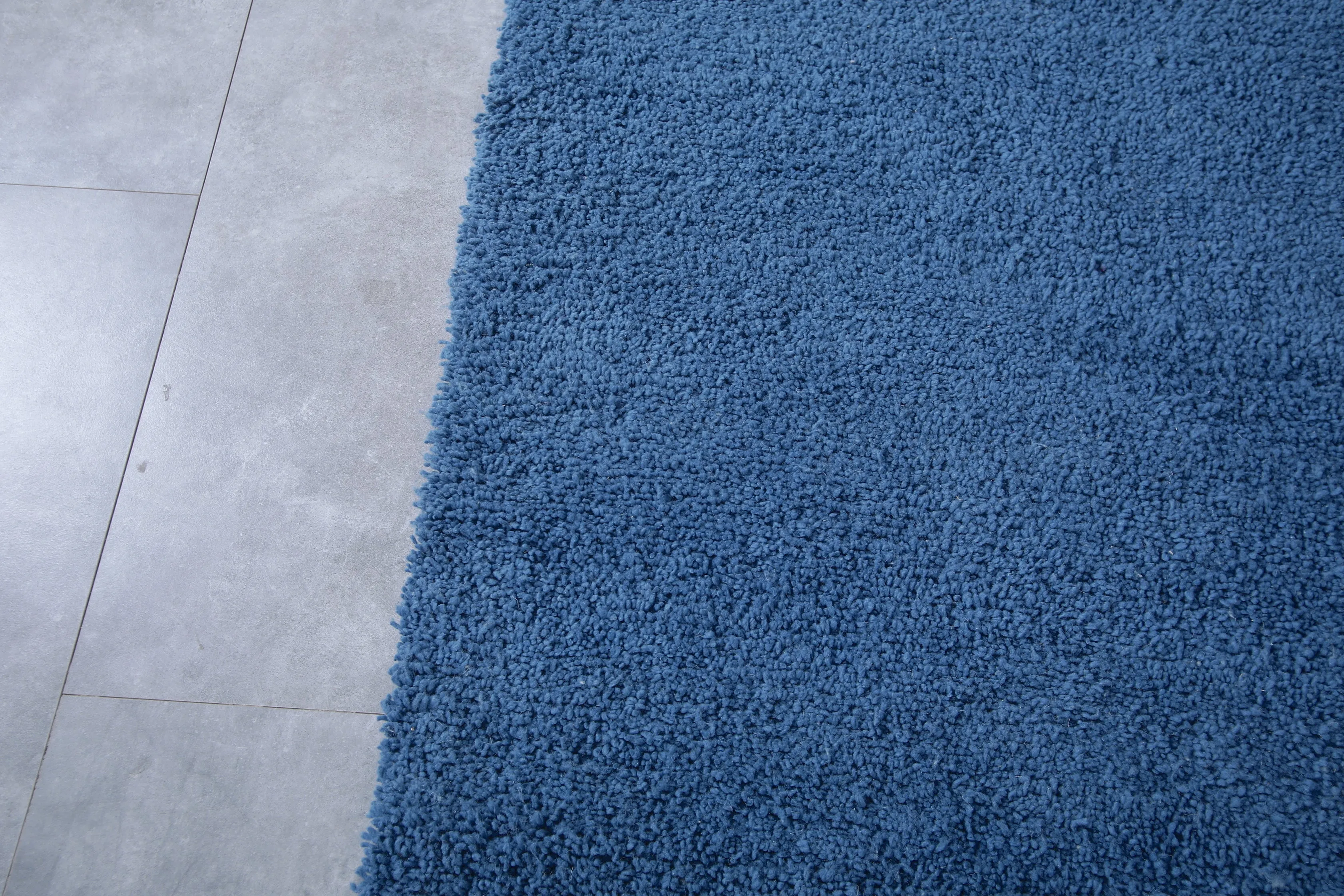 Denim Moroccan rug - Contemporary rug - Custom Wool rug