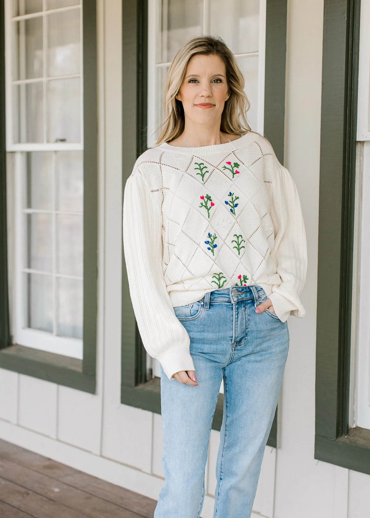 Diamond Flower Sweater B