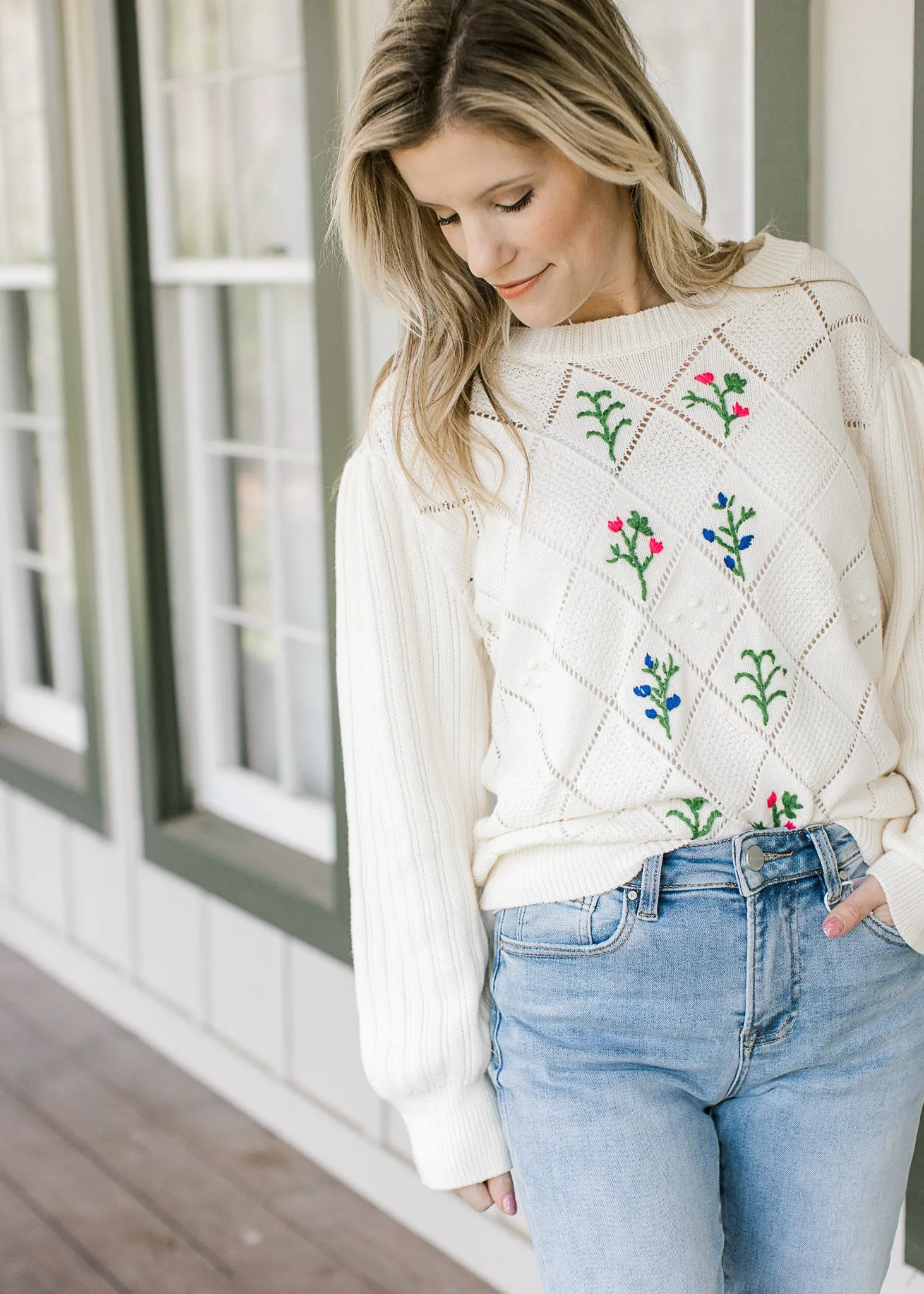 Diamond Flower Sweater B