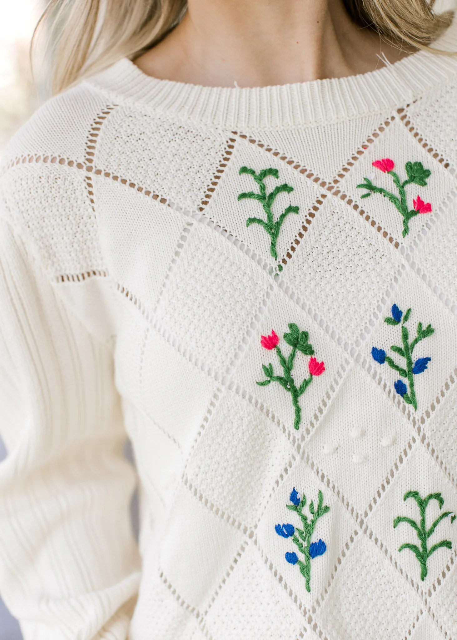 Diamond Flower Sweater B