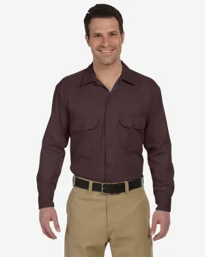 Dickies Long Sleeve Work Shirt | Dark Brown