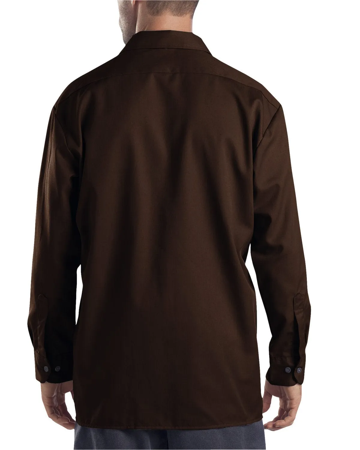 Dickies Long Sleeve Work Shirt | Dark Brown