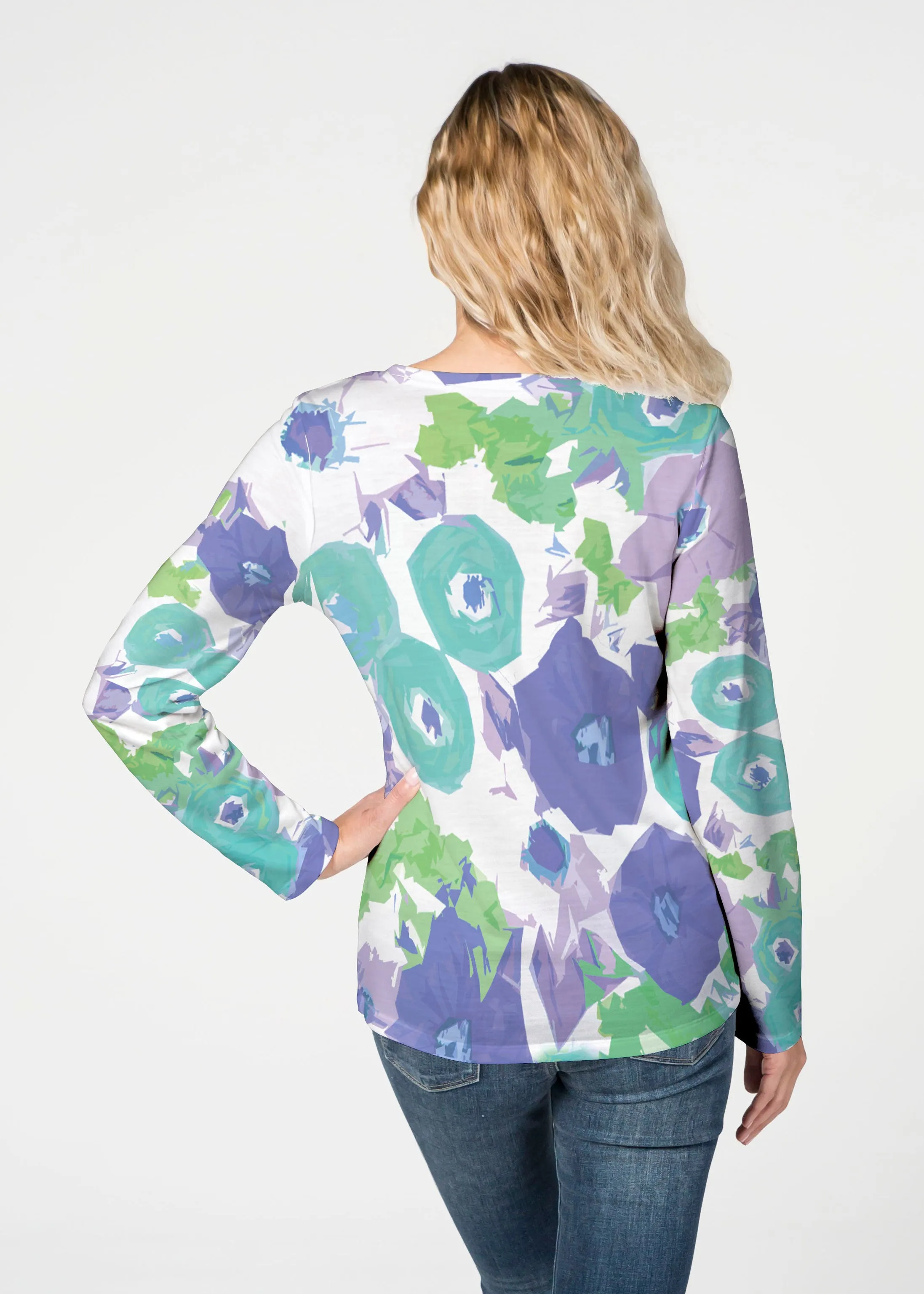 Dotsy (19202) ~ French Terry V-neck Top