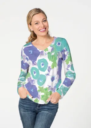 Dotsy (19202) ~ French Terry V-neck Top