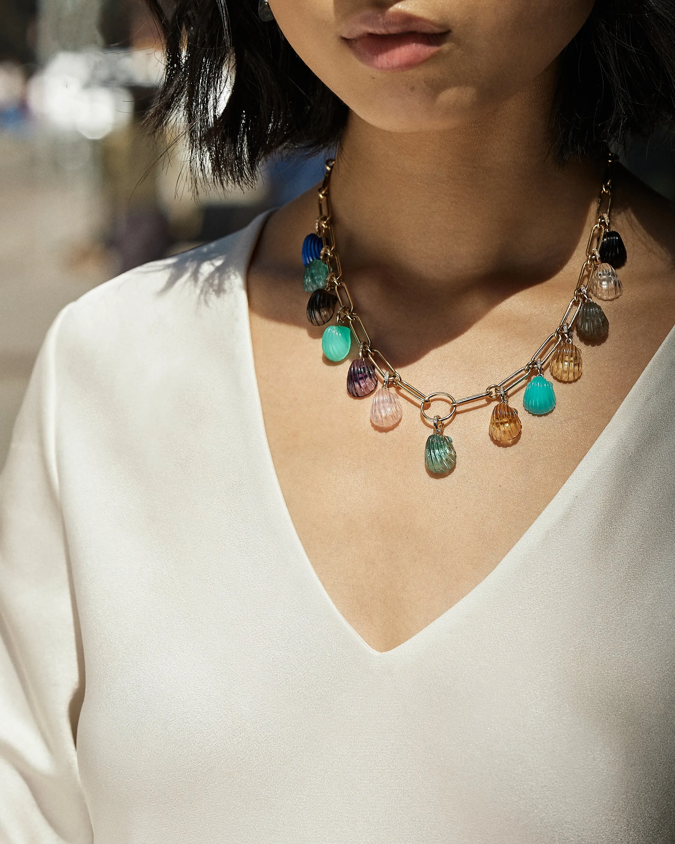 Dream Shell Pendant - Rock Crystal