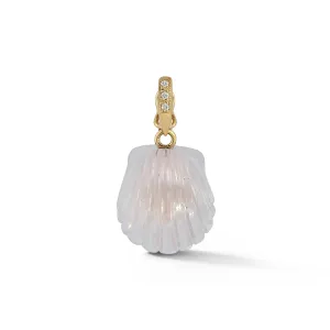 Dream Shell Pendant - Rose Quartz