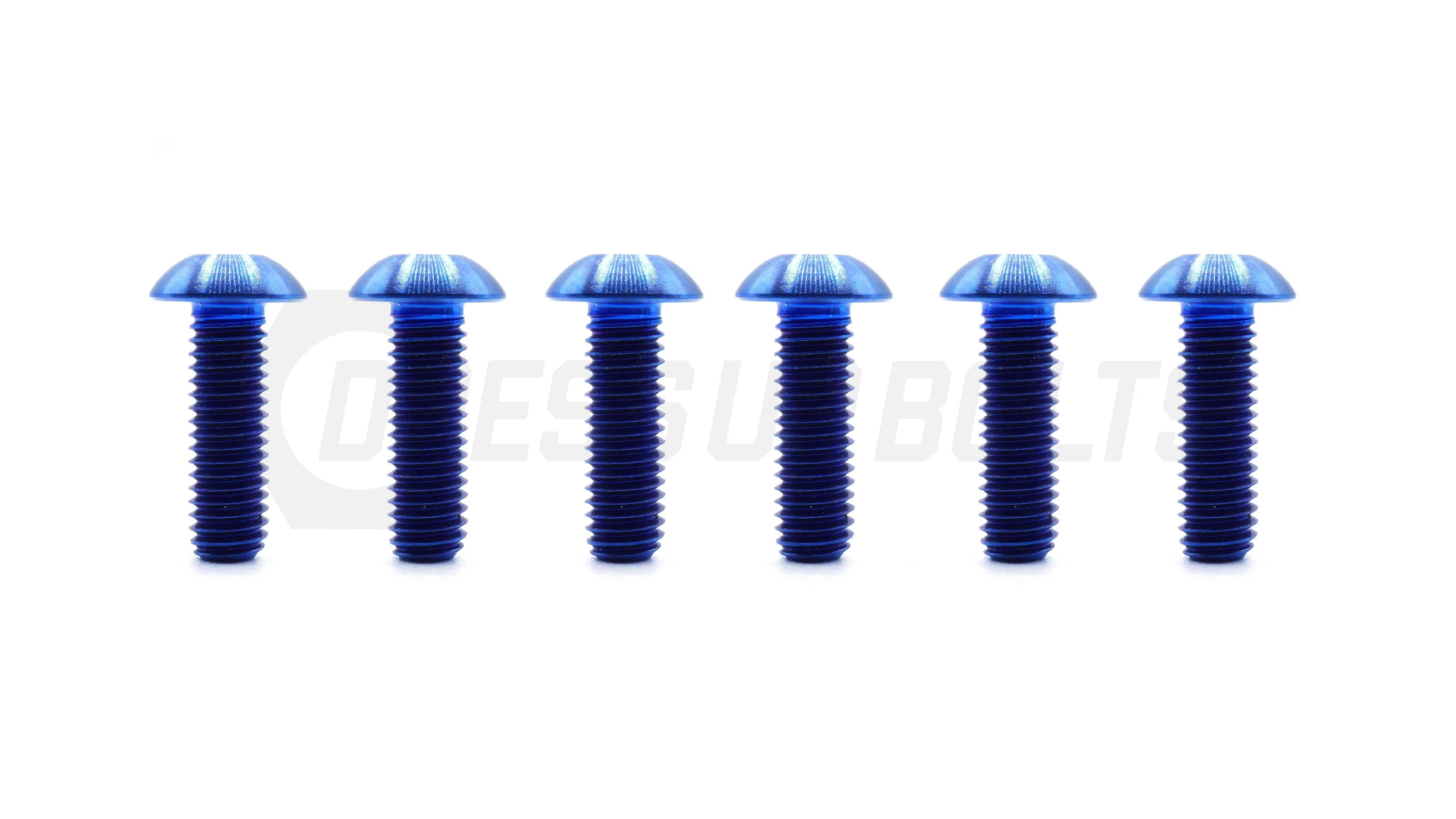 Dress Up Bolts Titanium Hardware Steering Wheel Kit - Button Head Design