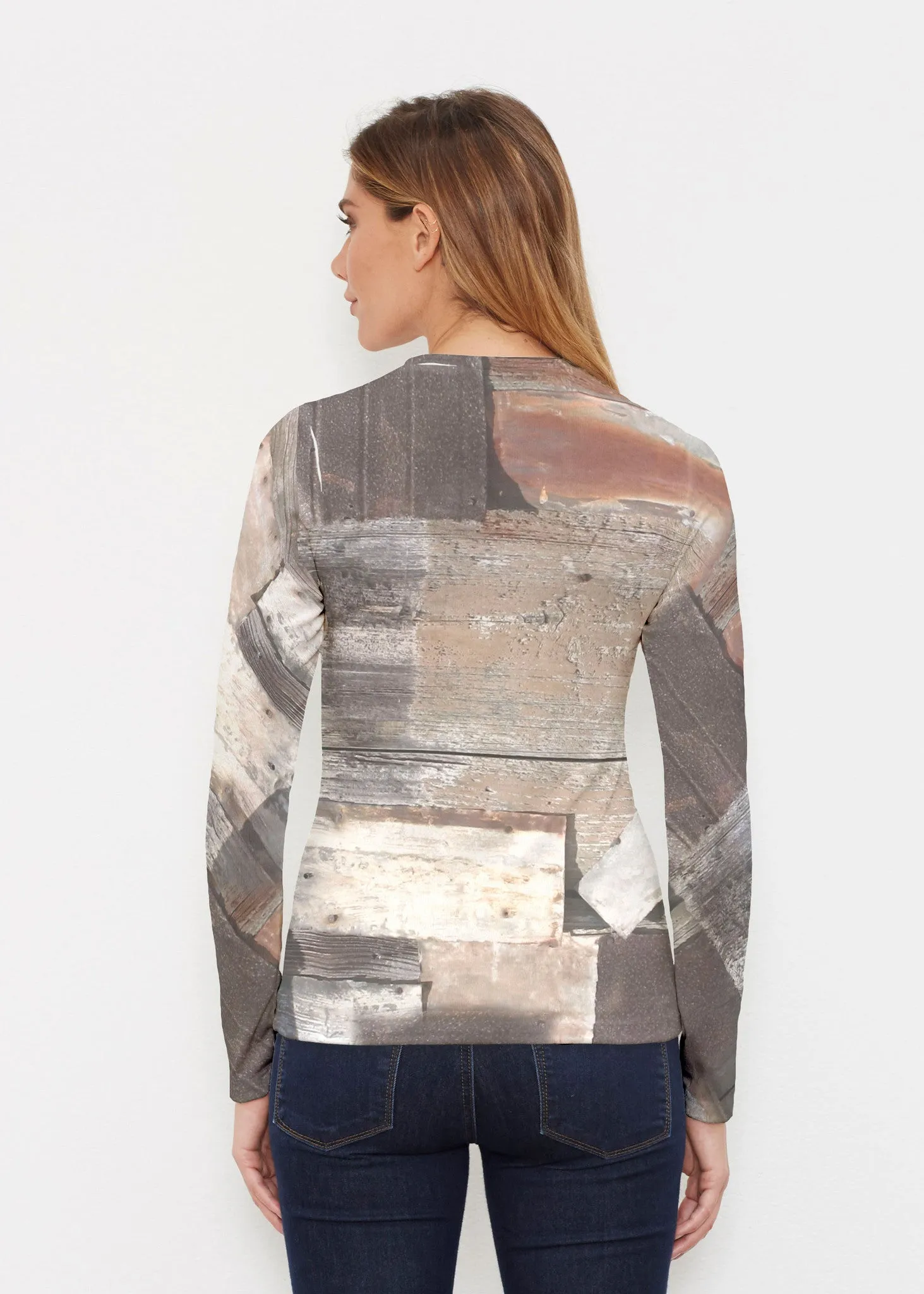 Driftwood (24013) ~ Butterknit Long Sleeve Crew Top