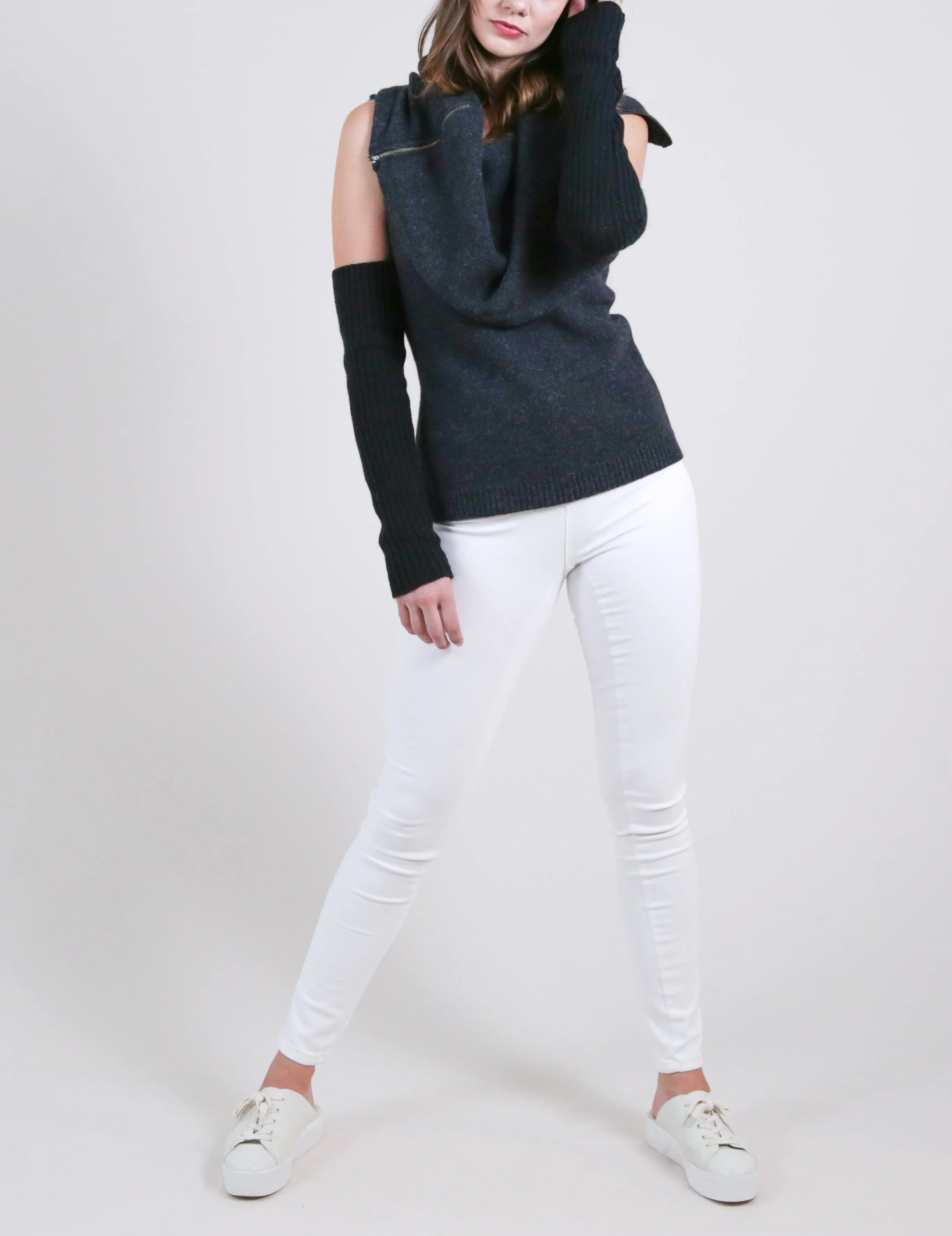 Eco Stole Sweater with Arm Warmer