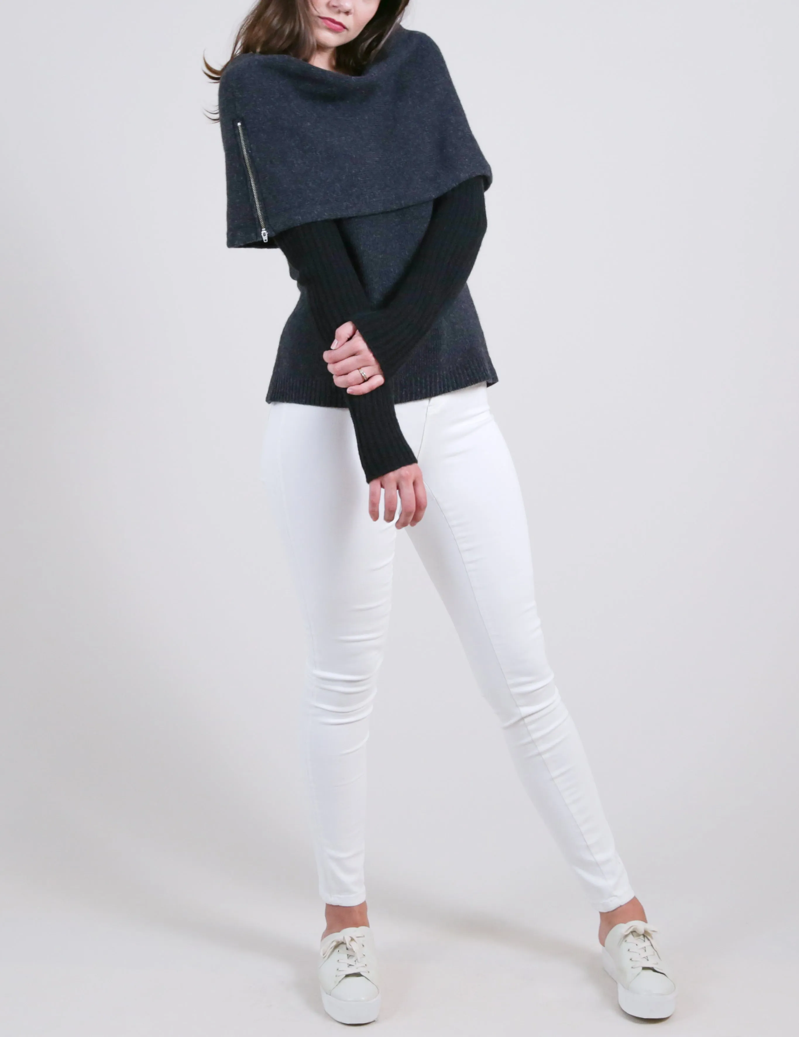 Eco Stole Sweater with Arm Warmer