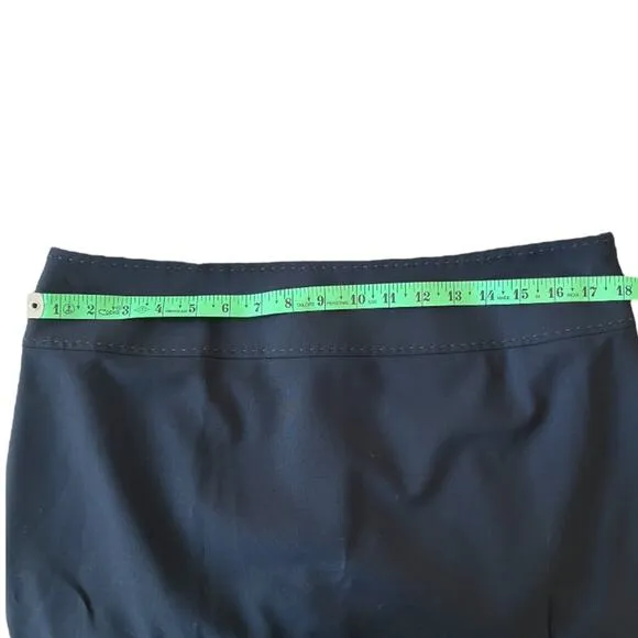 Elie Tahari Black Wool Pencil Skirt - Size 14
