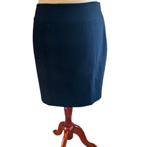 Elie Tahari Black Wool Pencil Skirt - Size 14