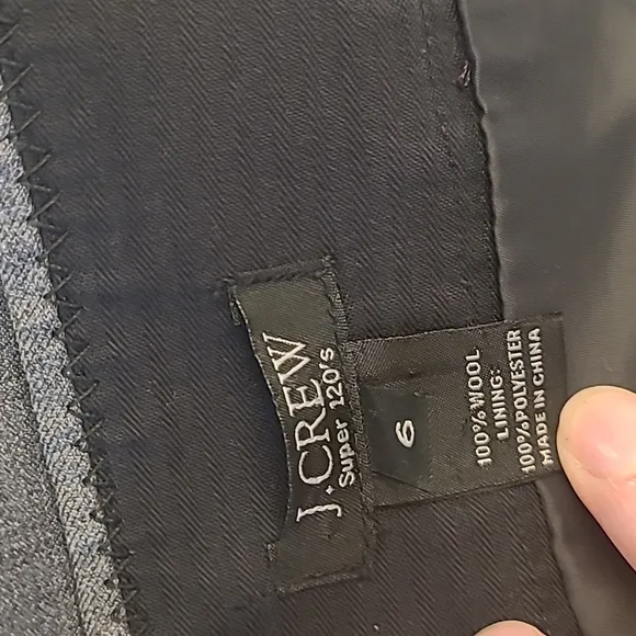 EUC J.Crew Super 120's 100% Wool Lined Skirt with Back Slit