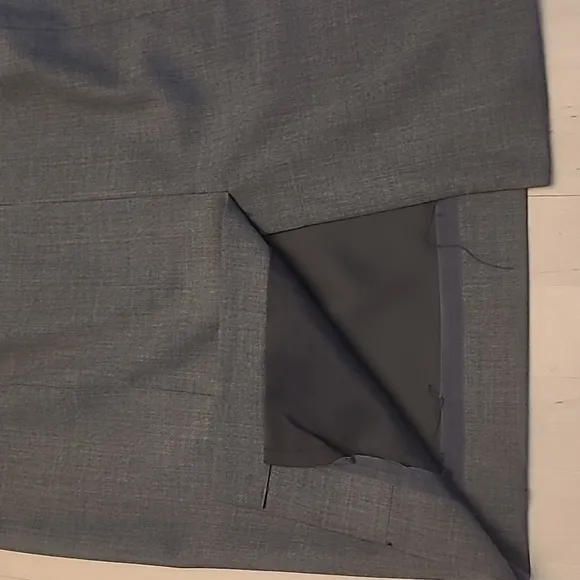 EUC J.Crew Super 120's 100% Wool Lined Skirt with Back Slit