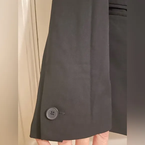 Everlane Black 100% Wool Blazer Size 8