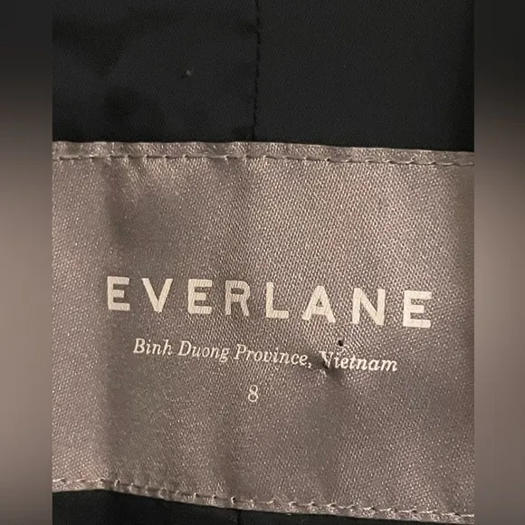 Everlane Black 100% Wool Blazer Size 8