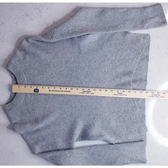 EVERLANE Cashmere Blend Crew Neck Sweater Women's Small *Needs Dry Cleaning*