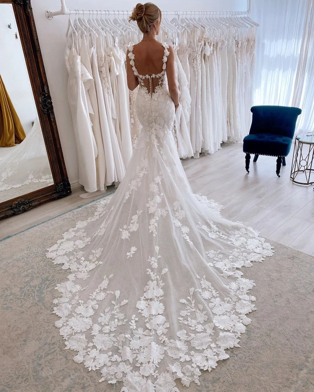 Fairy Mermaid Sweetheart Lace Wedding Dresses with Appliques
