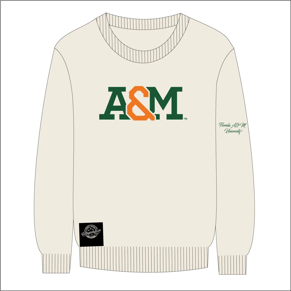 FAMU PEARLED IVORY Sweater