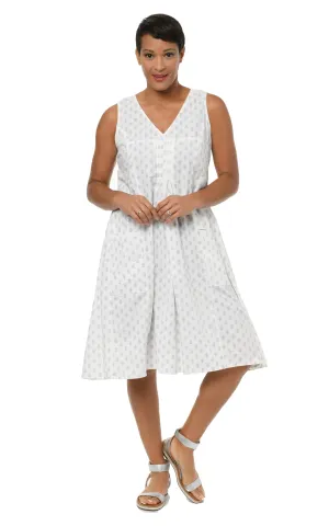 FINAL SALE Poppie Dress in Gray Leaf*