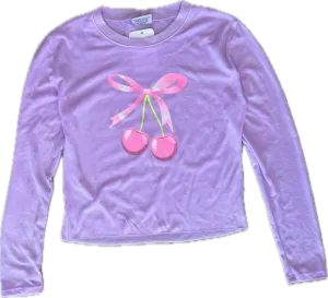 FIREHOUSE- Long Sleeve Cherry Top (grape)