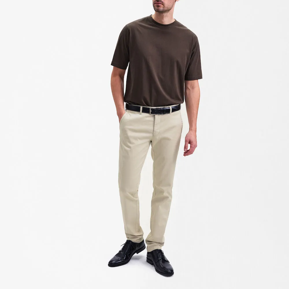 Fitted Chino in Stone