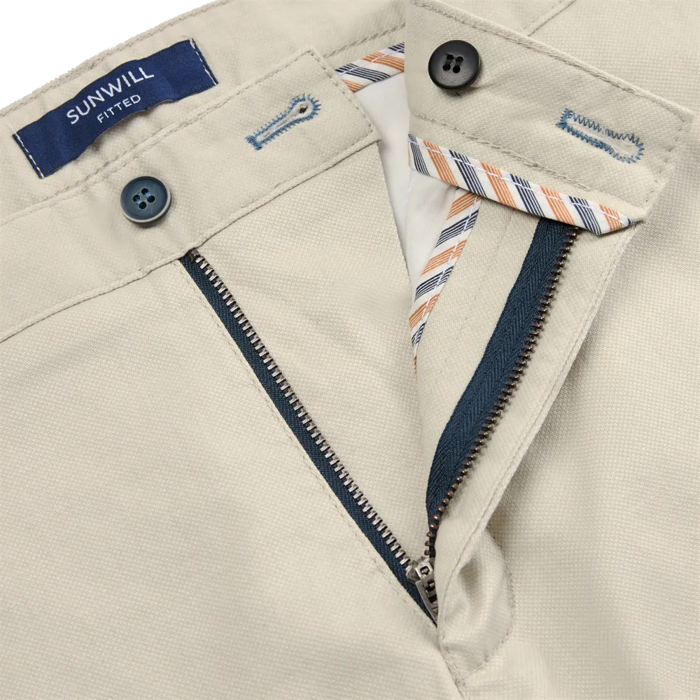 Fitted Chino in Stone